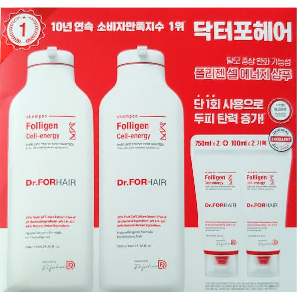 닥터포헤어 셀에너지 샴푸 750mlX2+100mlX2