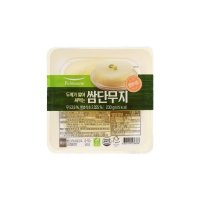 풀무원 최고 반달 쌈단무지 (230gX2개) 우리집 식재료 아삭아삭 시원한맛 건강한 집반 간단한 반찬 1개