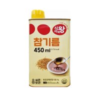 식자재왕 참기름캔 450ml