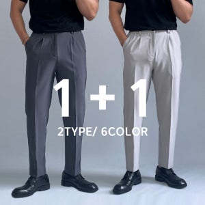 1+1 남자9부슬랙스 슬림핏슬랙스 구김없는바지
