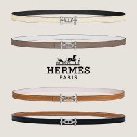 에르메스 여성벨트 Hermes Ancre 버클 양면 가죽 실버 13 mm H080014CK05