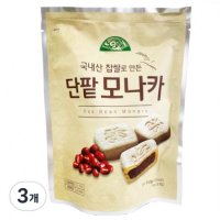 오가닉스토리 국내산 찹쌀로 만든 단팥 모나카 112g 3개 one option