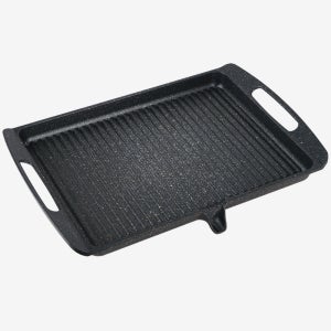 소고기 스테이크 불판 가정용 고기불판 삼겹살 철판 그릴 대형 사각 45x30cm