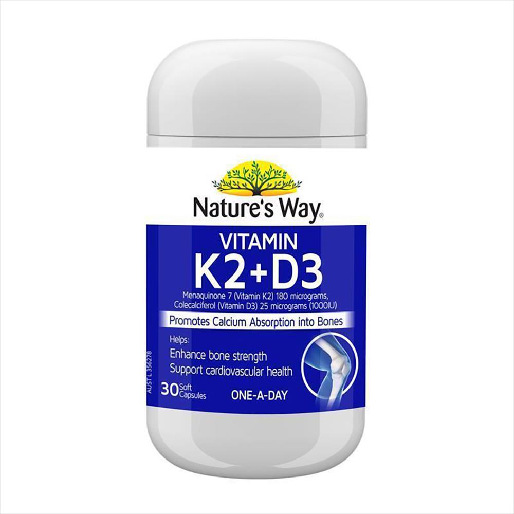 호주약국 정품 뼈 헬스 <b>비타민</b> K <b>K2</b> 180mcg D3 건강식품