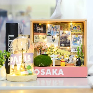 네모난기억 휴가철 여행 미니어처 만들기 DIY 키트 기념일 미니어쳐 테라리움 메모리박스 휴양지 바다 산 제주 우정 신혼 가족