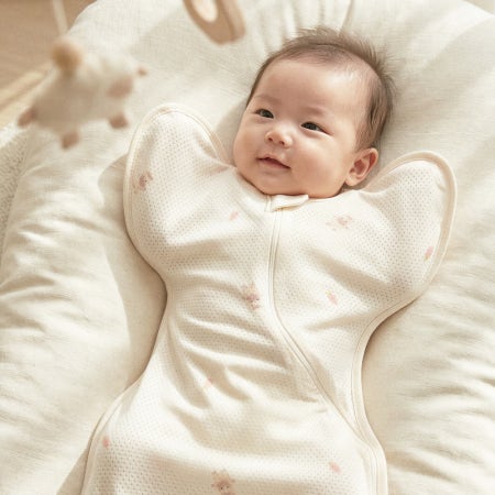 롤베이비 신생아 속싸개 스와들 업다운지퍼 모로반사 무소음 나비잠 메쉬 말랑이 S