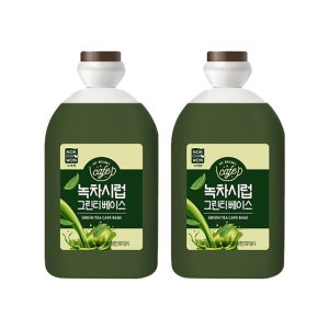 녹차원 그린티 카페베이스 녹차라떼 녹차시럽 1.8kg, 2개