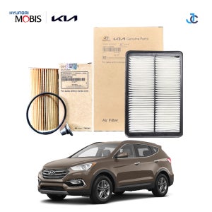 싼타페DM 더프라임 2.0 디젤 순정 오일필터+에어크리너세트 2F100/2W300