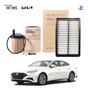 쏘나타 DN8 1.6 터보 가솔린 순정 오일필터+에어크리너세트 2M000/L1000