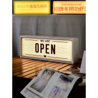 가게 LED 오픈 OPEN 조명 광고 간판 영업중 입구 팻말