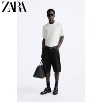 ZARA 자라 남자 모크넥니트반팔티셔츠 3471301 251