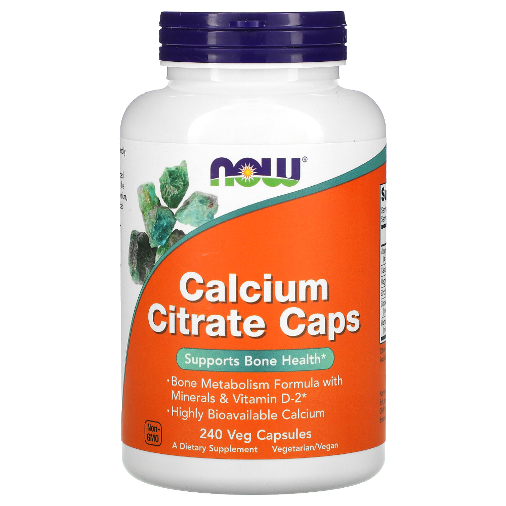<b>나우푸드</b> Calcium Citrate Caps 240베지 비타민 <b>망간</b> 구리 마그네슘 아연