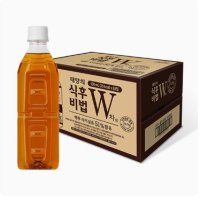 W차 식후비법 무라벨 500ml 24입