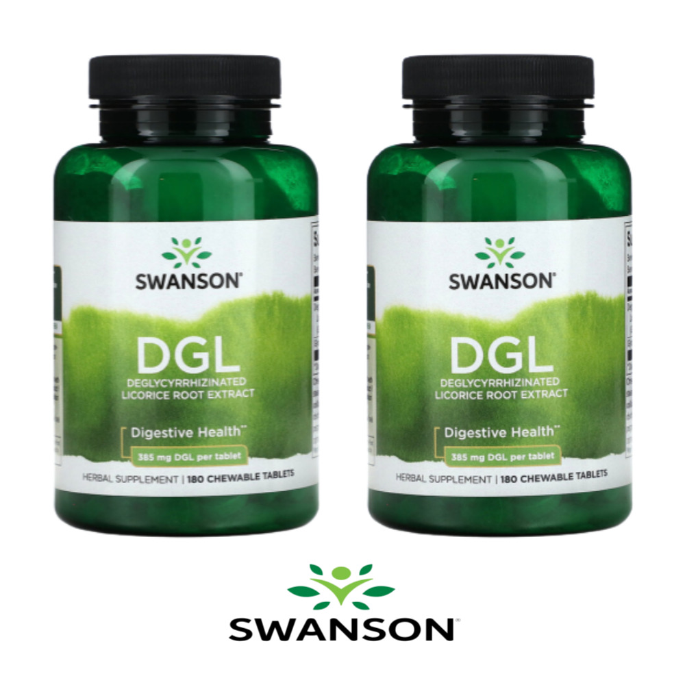 스완슨 감초 감초뿌리 감초추출물 Swanson <b>DGL 180정</b> 2통