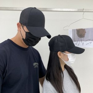 남성 여성 메쉬 메시 볼캡 야구모자 시원한 통풍 커플 빅사이즈 대두 큰 운동 스포츠 단체