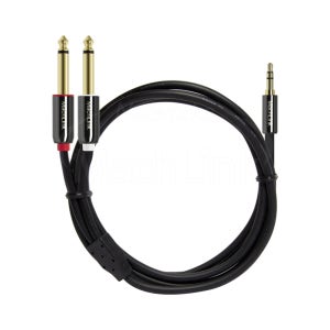 3극 스테레오 TO 5.5(6.3)모노 Y 오디오 케이블 ML-SY6 40m, 1개