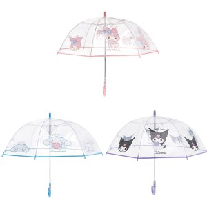 산리오투명우산 53 돔형 어라운드 장우산 유아 가벼운우산
