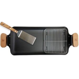 국산 통주물 무쇠 사각 대형 그리들 캠핑 그리들팬 40cm