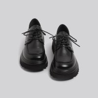 여성 통굽로퍼 글로벌 영국 스타일의 가죽 신발 일본 검은 틈새