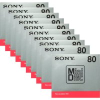 Sony 소니 미니 디스크 MD용 레코딩 10개 80분 MDW80T