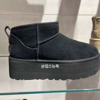 어그 클래식 울트라 미니 플랫폼 블랙 겨울 부츠 UGG 미국