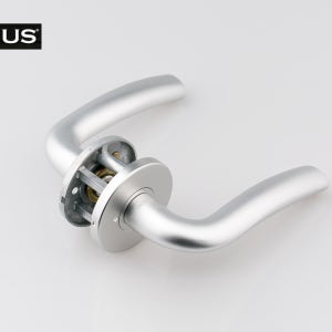 도무스 방문손잡이 AL910 방문 목문 손잡이 안방용 실버 알루미늄 레바 핀형식
