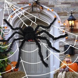 할로윈데이 할로윈소품 할로윈파티 유아할로윈 홈 야외 거대한 거미줄 할로윈 색 무서운 집
