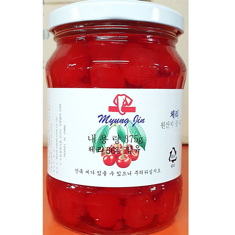 체리통조림 체리 생체리 김치 적 명진 375g X12 석류