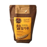 박력 면 밀가루 부침 CJ백설 찰밀가루500g 찰