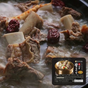 황장군 일품 고기많은 왕갈비탕 1kg 2팩+2팩