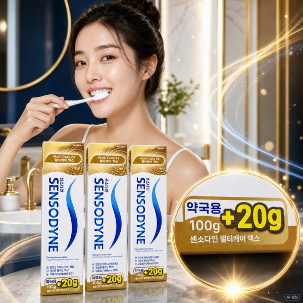 3개입 민감성 치아 약국용 대용량 센소다인 치약 멀티케어 EX 불소 잇몸 충치 이치 잇츠