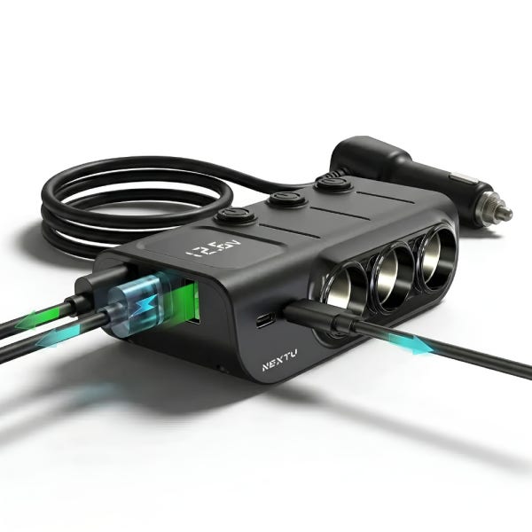 차량용 멀티 시거잭 3구 멀티소켓 12v 24v 자동차 시가잭 고속충전