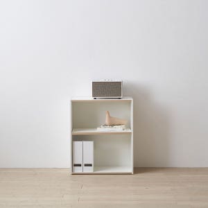 리바트 로넌 화이트 2단 600 책장