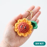 [바이브리 DIY KIT] 해바라기 키링 코바늘 패키지