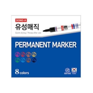 동아 유성매직 슬림8색 , SET