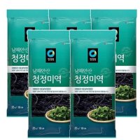 청정원 남해안산 청정 미역 (10인분) 25g x5 출산 생일 혼밥 식자재