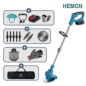 헤몬 다벤다 예초기 무선 충전식 전기 전동 충전 예초기 21V 풀세트