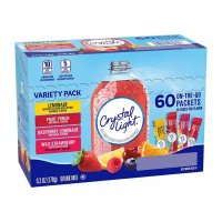 크리스탈 라이트 버라이어티팩 4가지맛 60패킷 Crystal Light