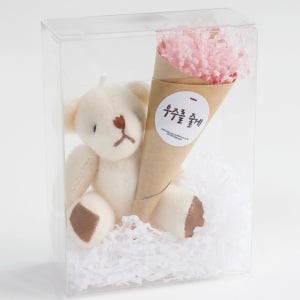 드라이플라워 프리저브드 미니안개 곰인형 초미니꽃다발 썸녀 꽃선물