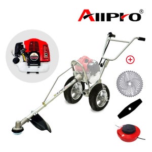 미쓰비시 2행정 주행식 예초기 버튼시동 AWT-8000(TU43) 2행정 엔진 긴풀 제초기 잔디깍기