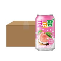 340ml 코코팜 피치핑크 24캔 망코코넛 알갱이톡톡