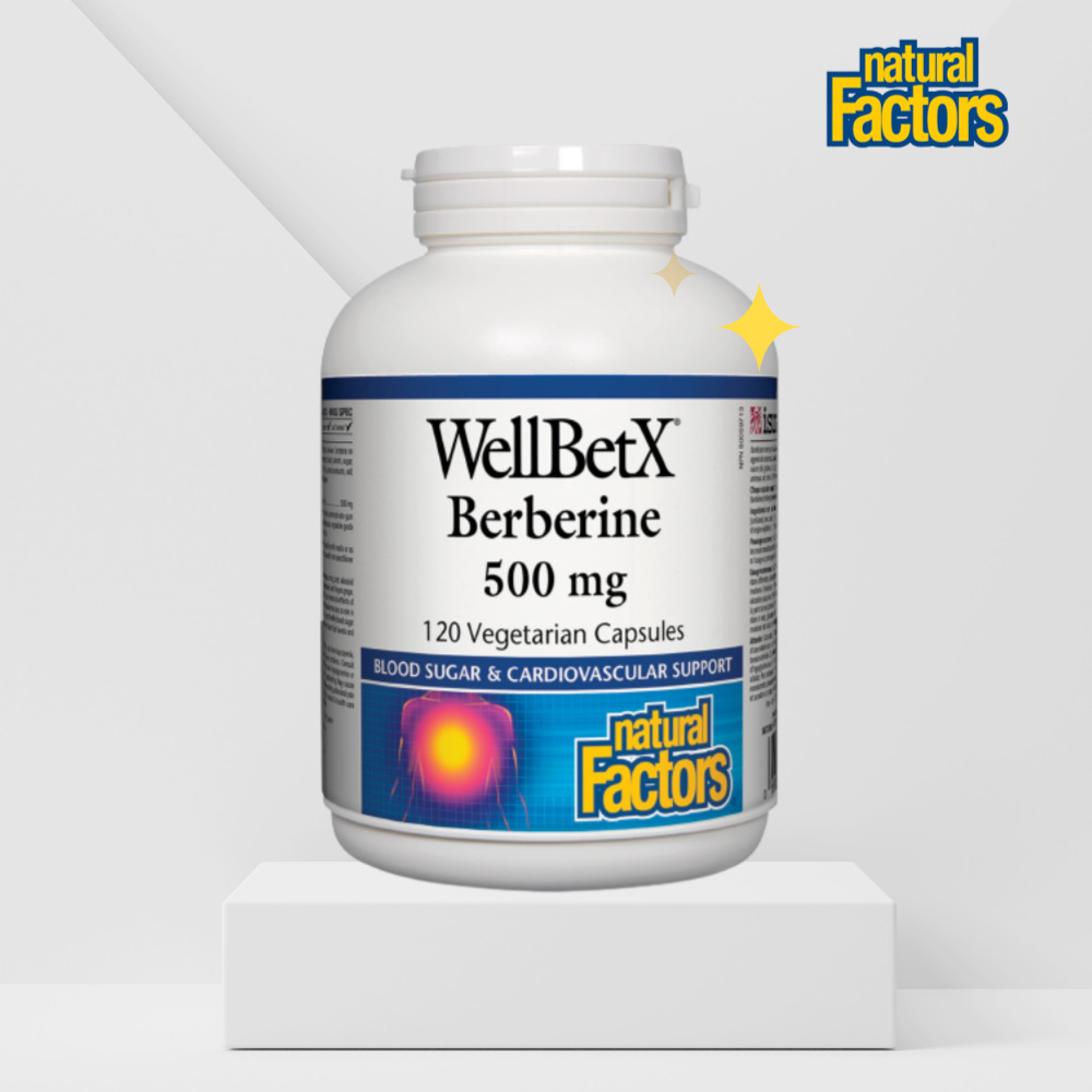 네추럴팩터스 <b>베르베린</b> 500mg 120정 <b>WellBetX</b> 웰벳