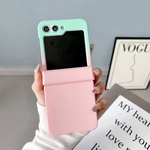 갤럭시Z플립5 지플립5 그라데이션 파스텔 힌지보호 스트랩 케이스