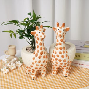데팡스 빈티지 미니 인테리어화분 기린 화분