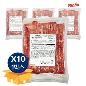 선진 전지베이컨 슬라이스 베이컨 1kg X 10팩 1박스 냉동