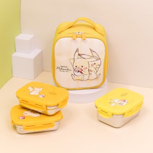 릴팡 포켓몬스터 3단 스텐도시락 보온보냉가방세트