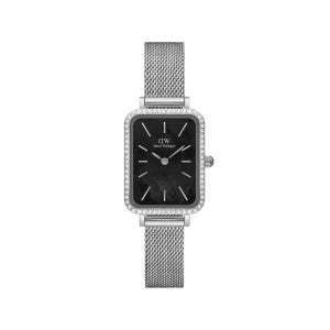 다니엘 웰링턴 QUADRO LUMINE BEZEL MESH MOP 큐빅장식 여성손목시계