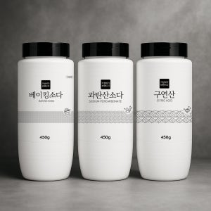 [3종세트] 톡톡톡 뿌리는 과탄산소다+구연산+베이킹소다 450g