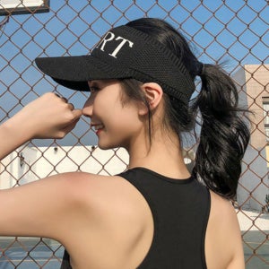 SPORT 여성용 썬캡 여름 운동 자외선 햇빛 차단 모자