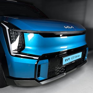 EV9 튜닝 용품 그릴 가니쉬 상단 커버 카본 몰딩 크롬 죽이기